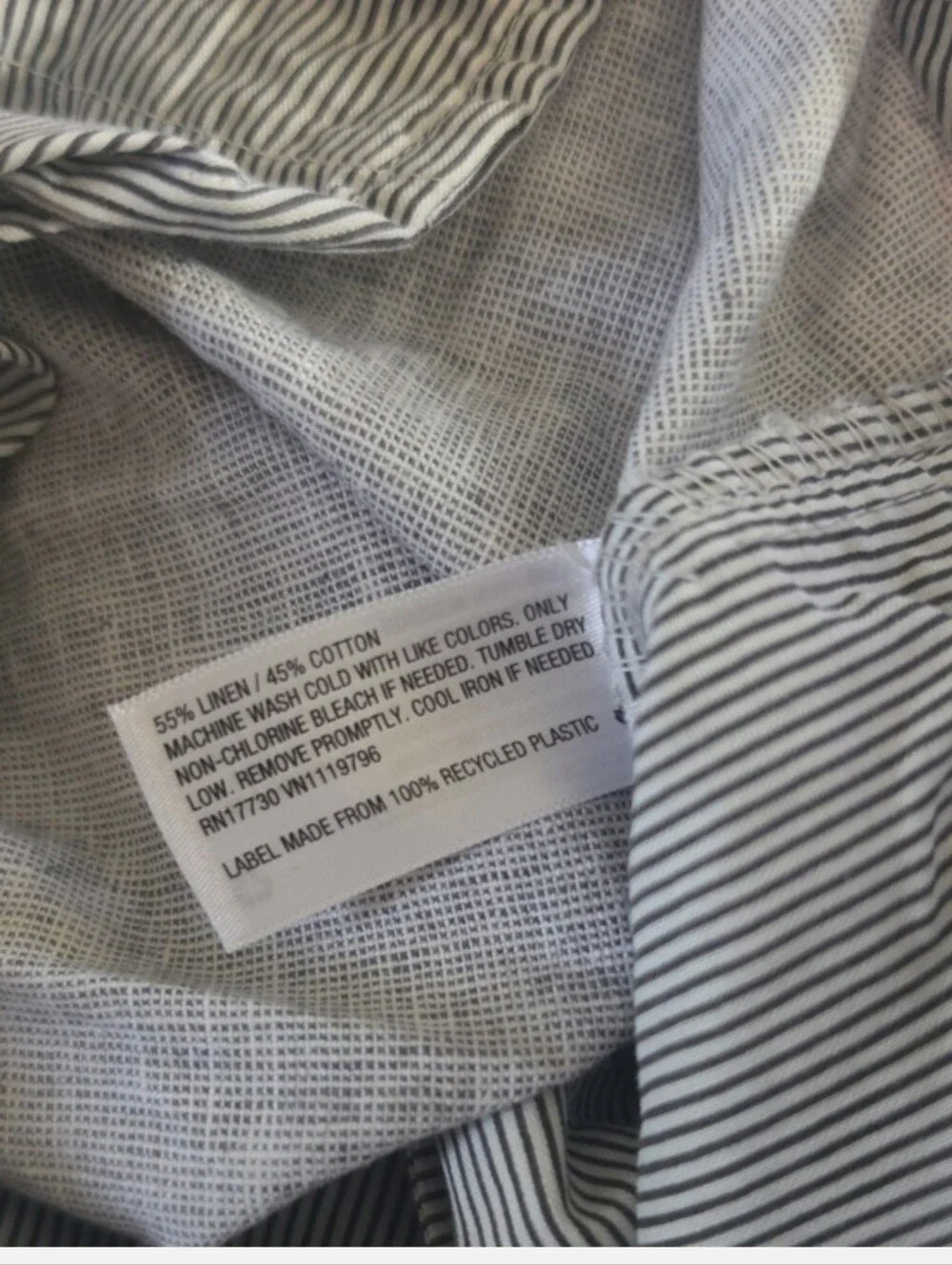 Goodfellow Linen Shorts Mens Gray Cotton Flat Front Every Wear Short Size 54